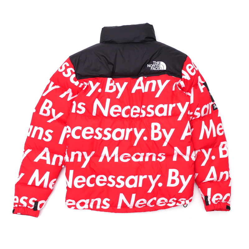 Supreme The North Face By Any Means Necessary BAMN Nuptse Red Size
