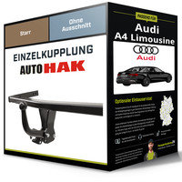 Starre AnhäNgerkupplung für Audi A4 Limousine 05.2015-Jetzt 8W2/B9 Auto Hak NEU