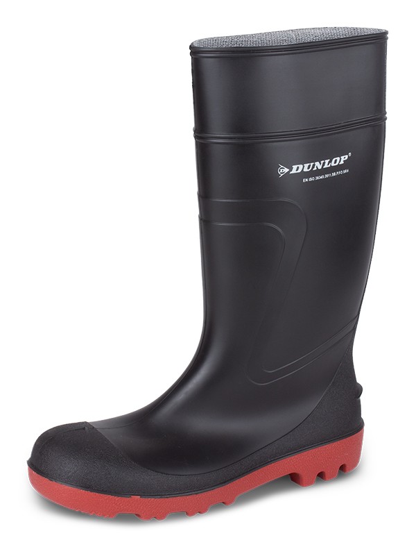 Dunlop Warwick Full Safety Wellingtons Black Size 10.5