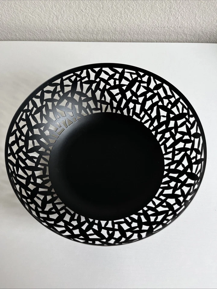 ¡Cactus Alessi! Frutero Cuenco Negro 11,5 pulgadas Diámetro Italia Foto 3 de 4