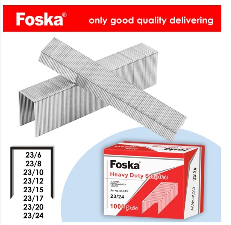 1,000 x 23/6 Staples | Standard Fit | Office Desktop Staplers | Galvanised