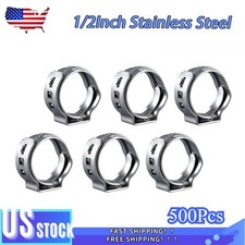 Clamps Cinch Rings 500x 1/2Inch Stainless Steel PEX For Pex Pipe New