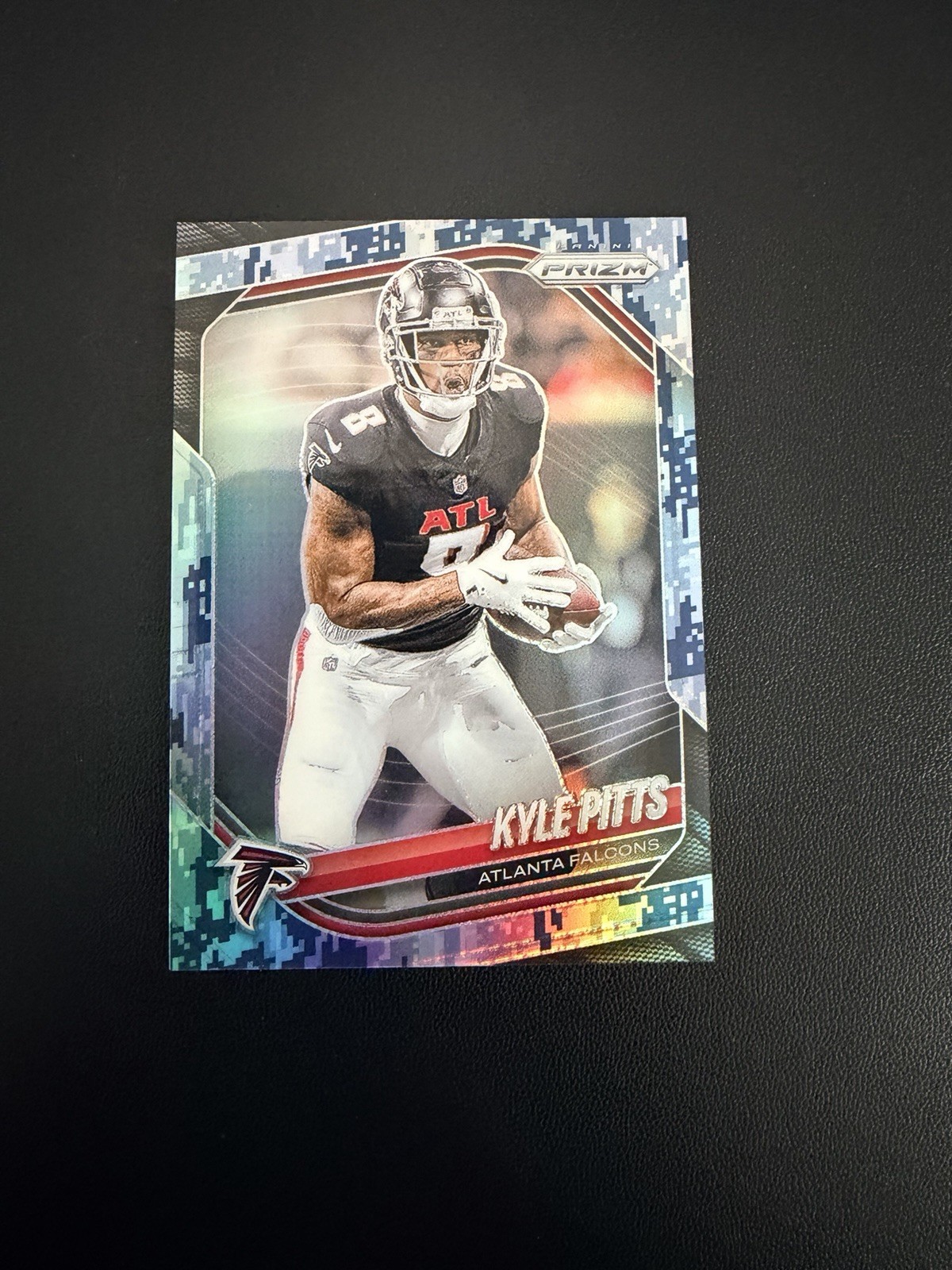 Panini 2025 Prizm Kyle Pitts Navy Camo #222 RC /25 Atlanta Hawks