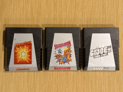 Spider-Man, G.I. Joe Cobra Strike, Reactor (3 Atari 2600 LOT)