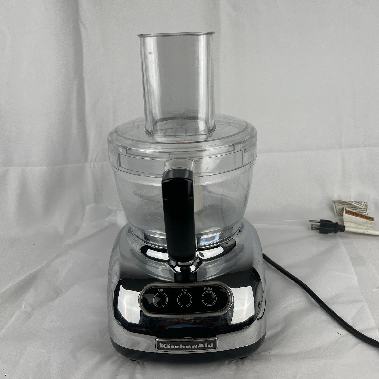 KitchenAid 9-Cup Food Processor MODEL KFP740CR0 Chrome Tested FREE SHIP