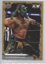 2022 Upper Deck AEW All Elite Wrestling Gold Mat Relics Luchasaurus #10 02l5