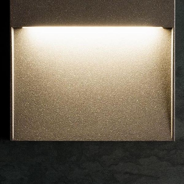 Applique Segna-passo 6W LED 3000K Sovil Geo Square Caffè 98155/27 - 3