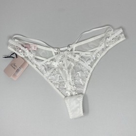 AGENT PROVOCATEUR ESSIE 1 WHITE THONG SIZE S/2