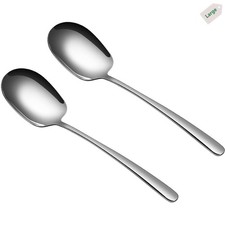 2 Pack 11.5 Large Serving Spoons, 18/8 Stainless Steel, Buffet, Salads, Pasta