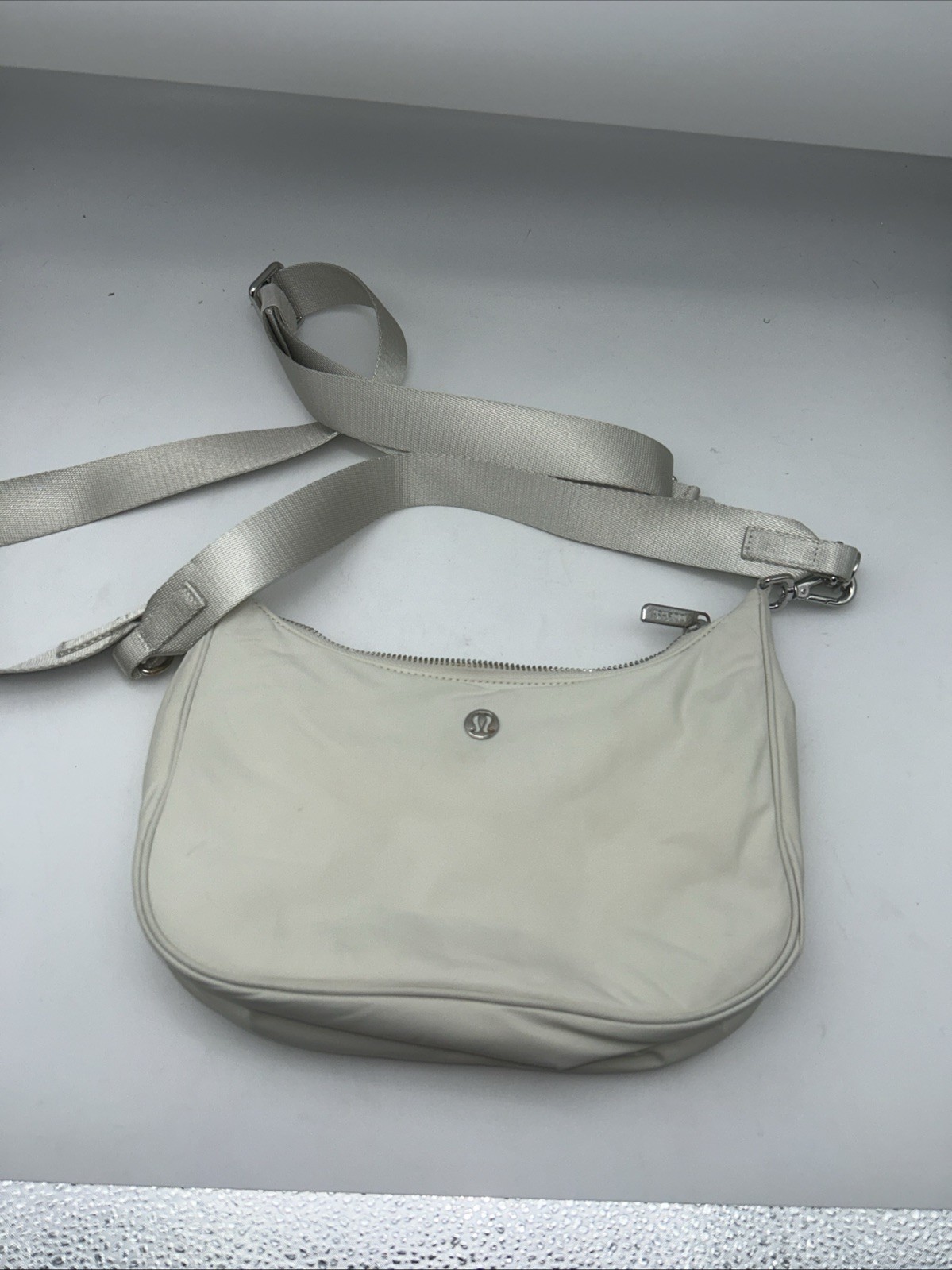 Lululemon City Essentials Small Shoulder Bag Light Ivory 3L Adjustable Strap*