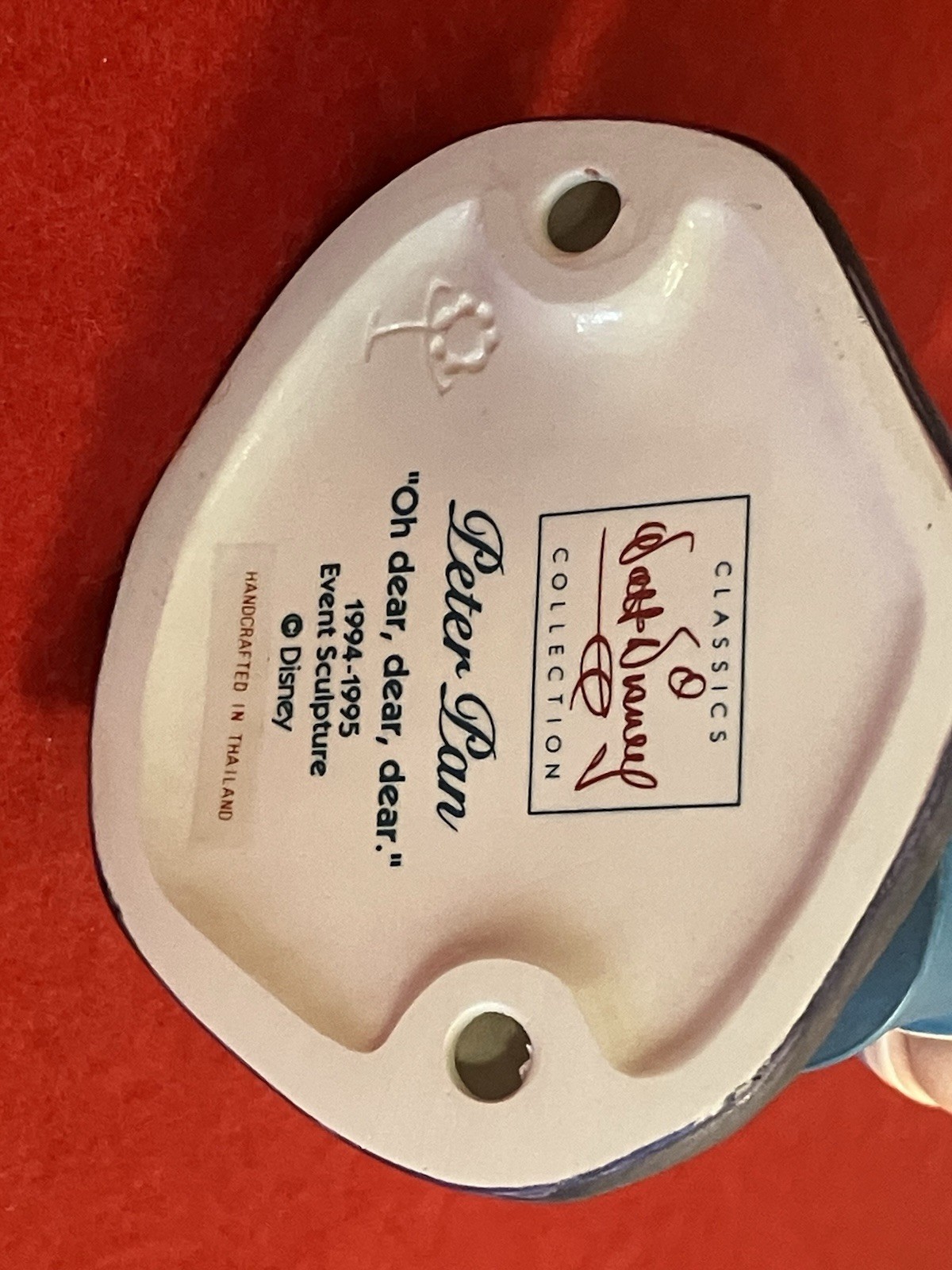 WDCC Peter Pan Mr. Smee “Oh dear, dear, dear” Figurine w/ Box & COA