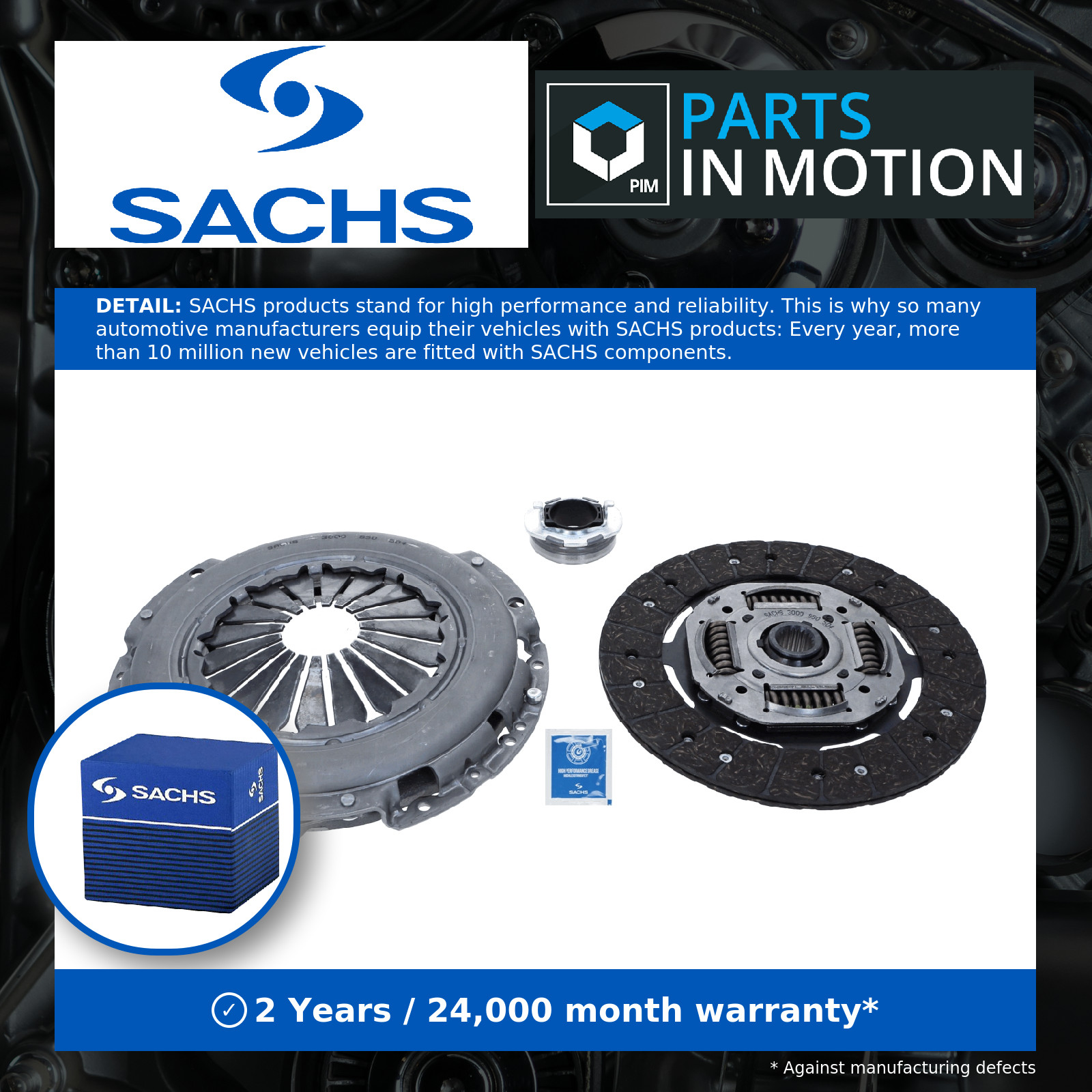 SACHS Clutch Kit 3000 950 564 For KIA CEE'D SW ED 2007 to 2012 - Image 21