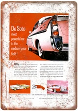 1956 Vintage DeSoto Auto Advertisement Retro Look Reproduction Metal Sign A13977