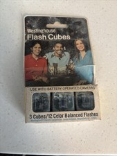 Westinghouse Flash Cubes, Pack 3 Flash Cubes/12 Color Balanced Flashes