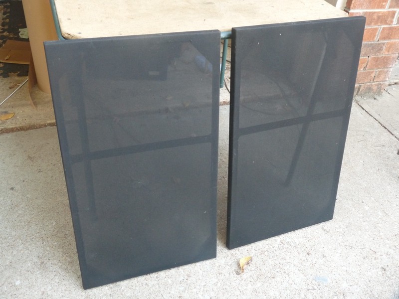 Vintage Speakers Parts - 2 Grille Cover from Realistic Optimus 1000 Speakers