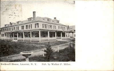Luzerne NY New York Rockwell House c1900-20s Vintage Postcard