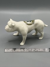 Arcadian Crested China Bulldog - Wells, Somerset Coat Of Arms - Large, Unusual