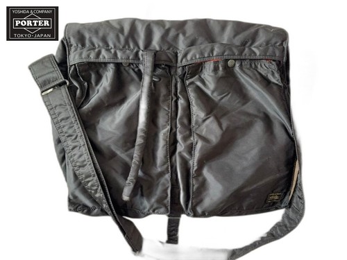 PORTER Yoshida & Co. Black Tanker Helmet Back Shoulder Bag