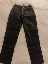 GUCCI  Leather Pants AUTHENTIC BRAND NEW SIZE 40 Black LEATHER 