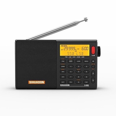 XHDATA D-808 AM/FM/SW-SSB/MW AIR RDS Full Band Radio Receiver Set gk45