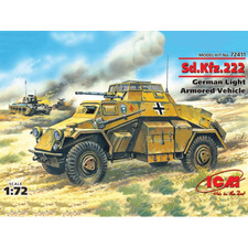 SD KFZ GERMAN LIGHT ARMORED VEHICLE KIT Icm Kit Mezzi Militari Nuevo Modelo