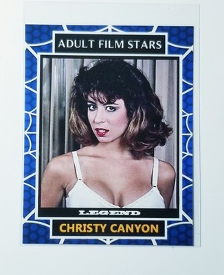 CHRISTY CANYON ADULT FILM STARS CUSTOM ART TRADING CARD NOVELTY 99