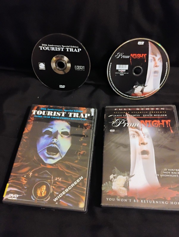 tourist trap and prom night horror dvds