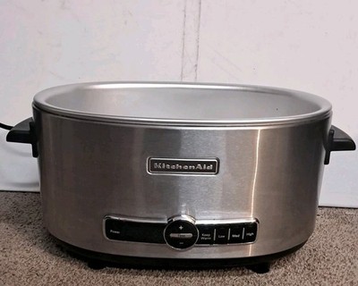 KitchenAid 6-Quart Slow Cooker Stainless Steel KSC6223SS 