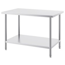 Uimoso Stainless Steel Prep Table for Commercial Kitchen, 30x48x34in