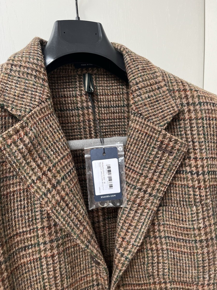Drake's Prince of Wales Check Harris Tweed Games Blazer Mk. VII 38