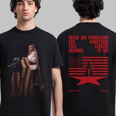 Reprint Beyonce Cowboy Carter Tour 2025 Reclamation Black Shirt All Size S-3XL