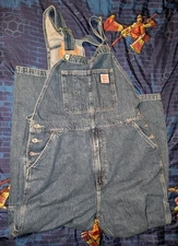 Levi's Workwear Bib Overalls Mens Sz Small Carpenter Red Tab Denim Dark Wash NWT