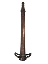 Vintage Brass & Copper 30" FIRE HOSE NOZZLE - 2 1/2 POWHATAN 12/71 NH
