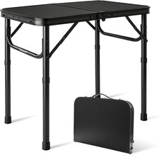 Compact 2FT Portable Black Aluminum Camping T...