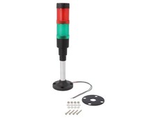 LED Signals&auml;ule, Dauerlicht, rot/gr&uuml;n, Dauerbuzzer, 24V, 40mm
