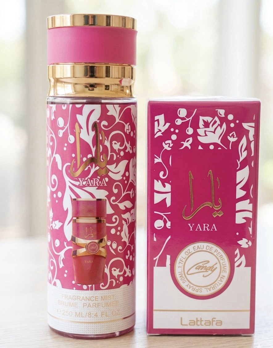 Yara Candy Coffret Cadeau Parfum 50ml et Brume Corporelle 250ml