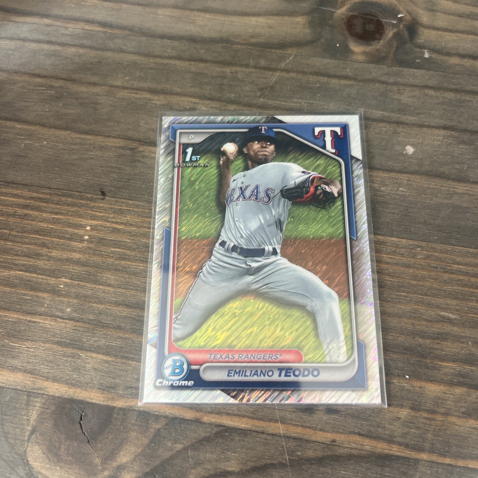 2024 Bowman Chrome Prospects Shimmer Refractor Emiliano Teodo #BCP-180