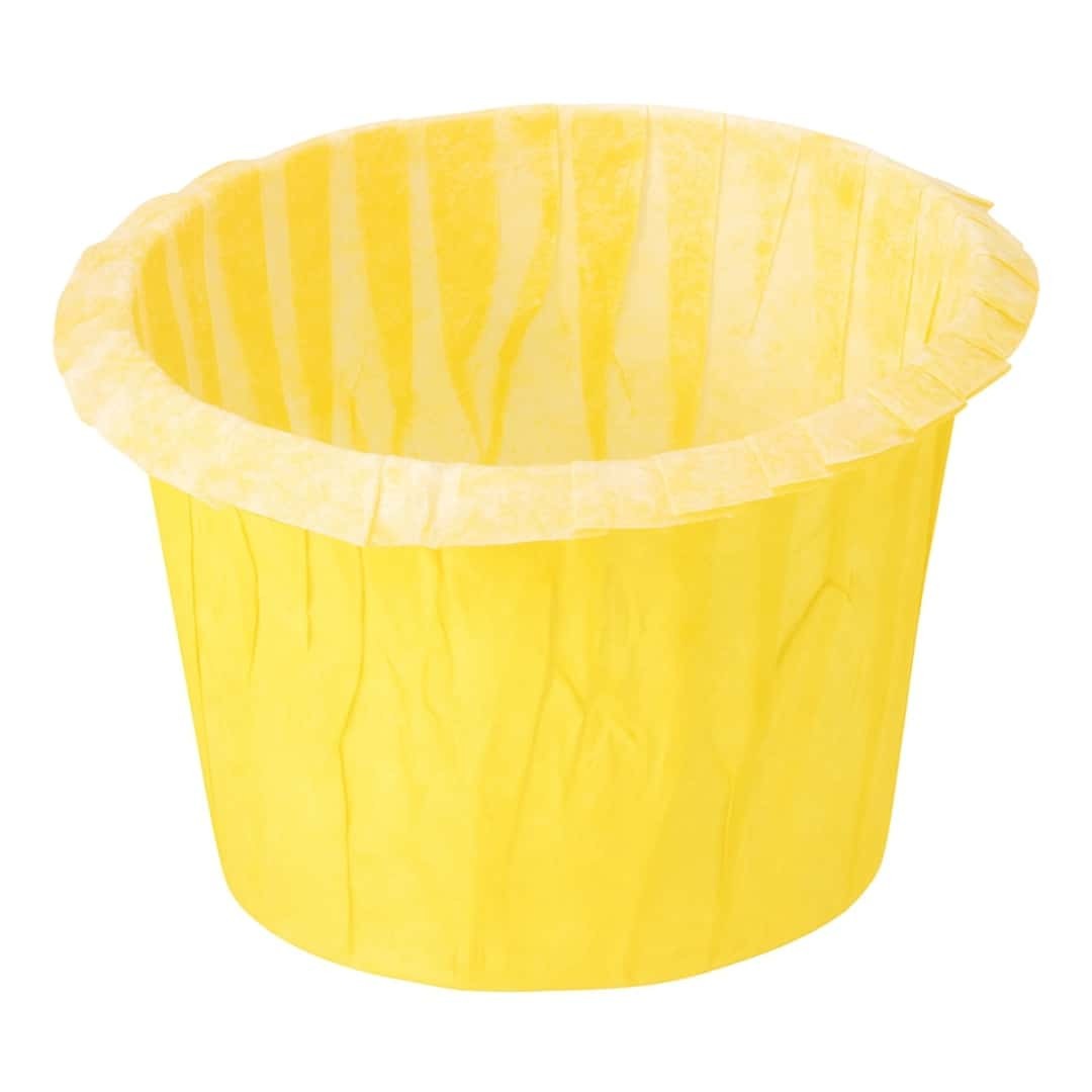 Muffin Baking Cups Yellow Ø 45 H 34 Mm 200Pcs - ICA - Pastry Parties