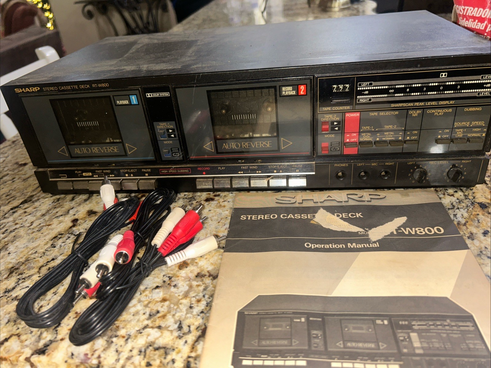 Vintage SHARP RT-W800 Stereo DUAL Cassette Deck Dubbing Dolby Record | eBay