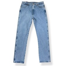 Wrangler Jeans Women 13 ACTUAL 32x32 Blue Cowboy Cut Slim Tapered 14MWZ NWT