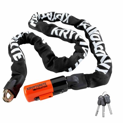 KRYPTONITE Lock Evolution Series 4 Integrated Chain 160cm Black/Orange 000815