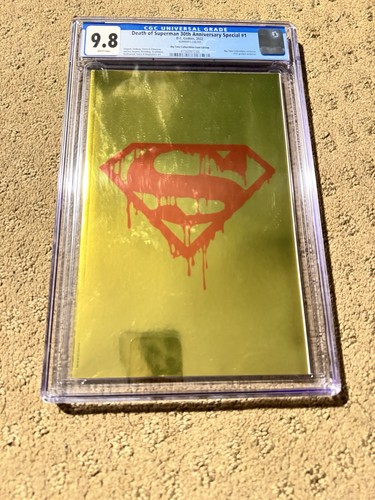 Death of Superman 30th Anniversary Special 9.8 Gold Foil Cover 2022 Ltd only 300