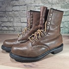 RED WING NON STEEL TOE BROWN BOOTS 7 D /ND /12060 EXCELLENT!