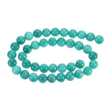 38 Pcs 10mm Natural Stone Beads Round Gemstone Quartz Beads Light Green