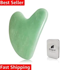 Natural Jade Gua Sha Tool - Reduce Wrinkles & Puffiness with Ancient Technique
