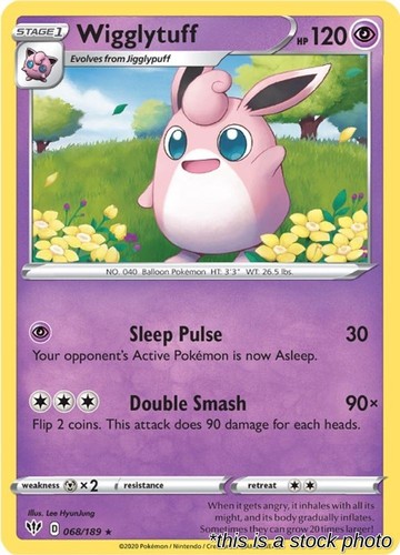 Wigglytuff SWSH03: Darkness Ablaze 068/189 NM Pokemon