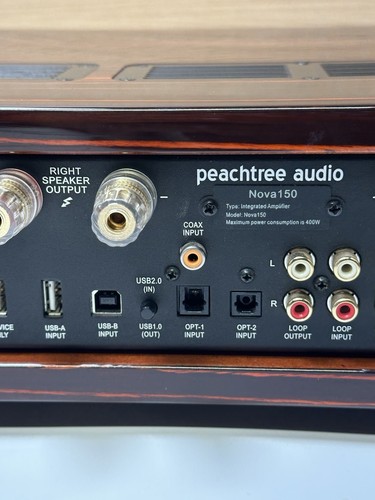 Peachtree Audio Nova150 Stereo Integrated Amplifier; Gloss Ebony Mocha - Picture 12 of 13