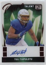 2023 Leaf Pro Set Pure Holographic Red Spectrum 1/2 Tuli Tuipulotu Auto 0rd2