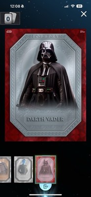 Star Wars Card Trader DARTH VADER Foundry Platinum Red  2025 5cc Legendary