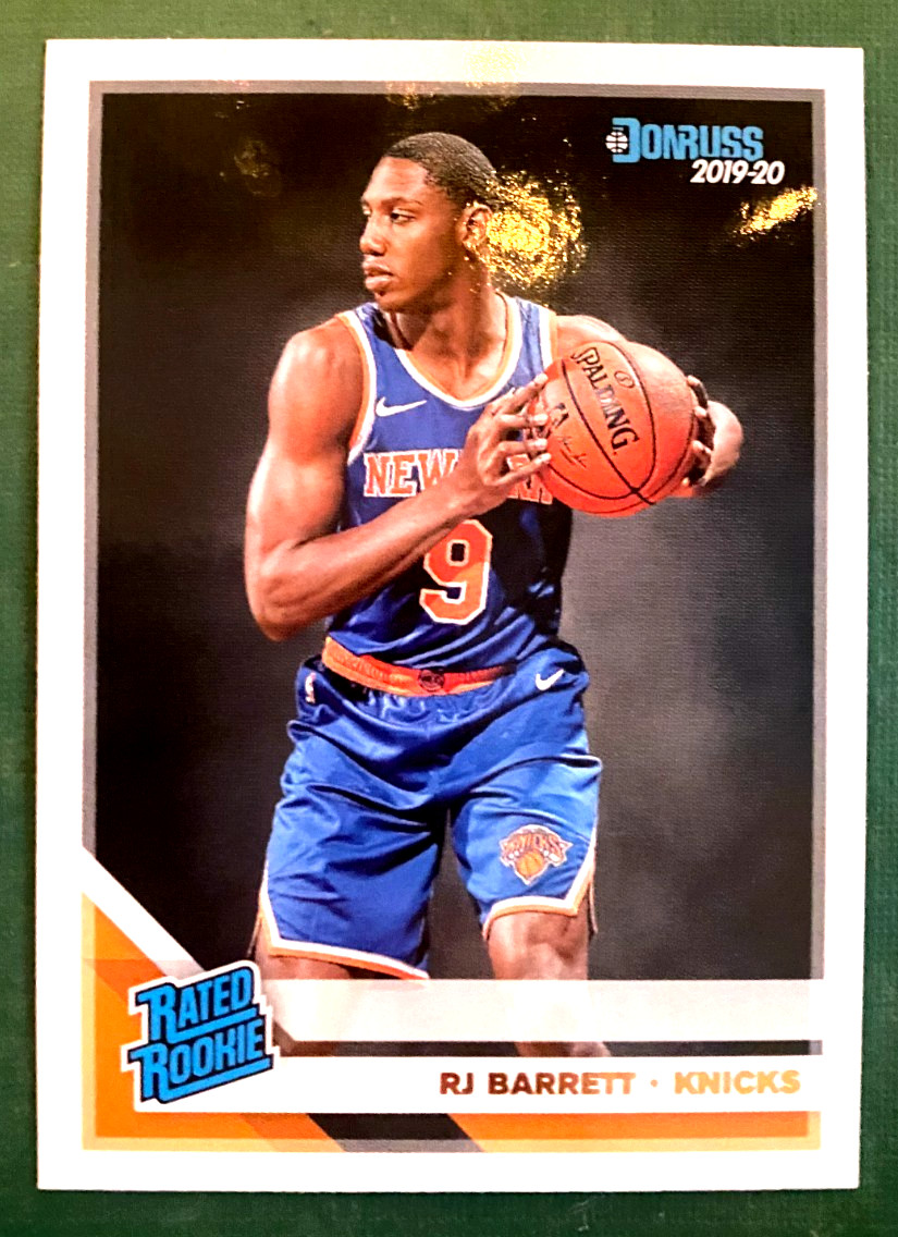 2019-20 Panini Donruss Rated Rookie RJ Barrett #203 Toronto Raptors